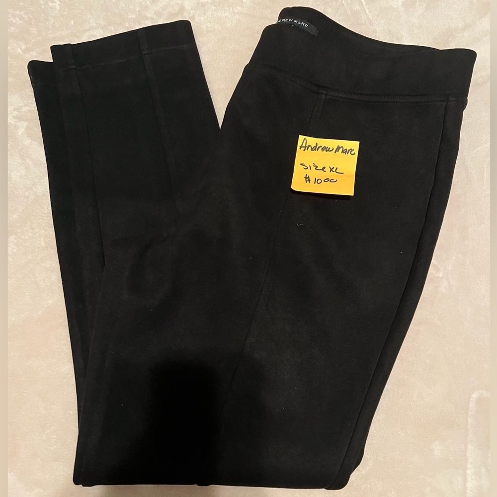 Plus Size Andrew Marc Pull On Black Pants